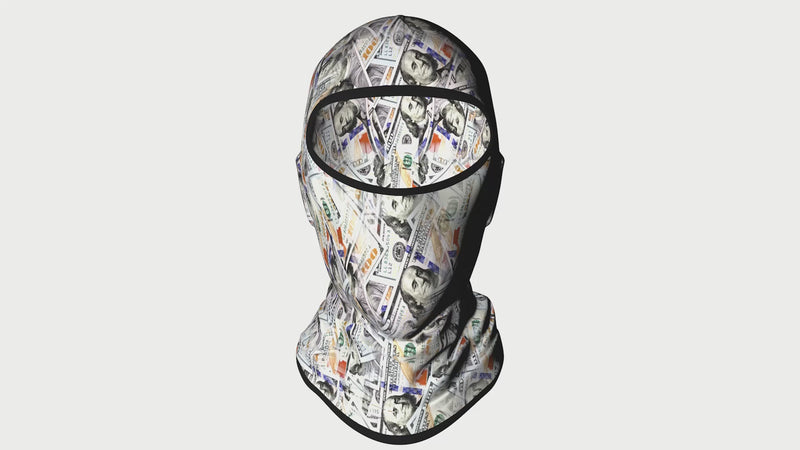 Benjamins' 100's Full Graphic Balaclava Ski mask