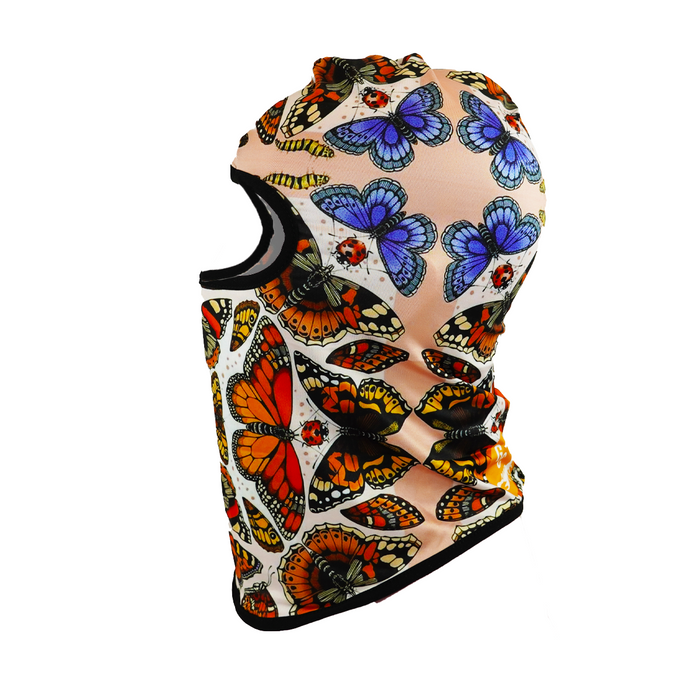 Silk Butterfly Pattern Full Graphic Balaclava Ski mask - GCBalaclavas