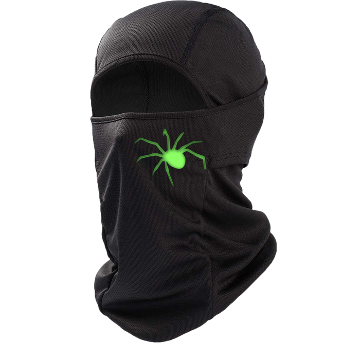 Green Glow Spider Lightweight Balaclava Ski mask - GCBalaclavas