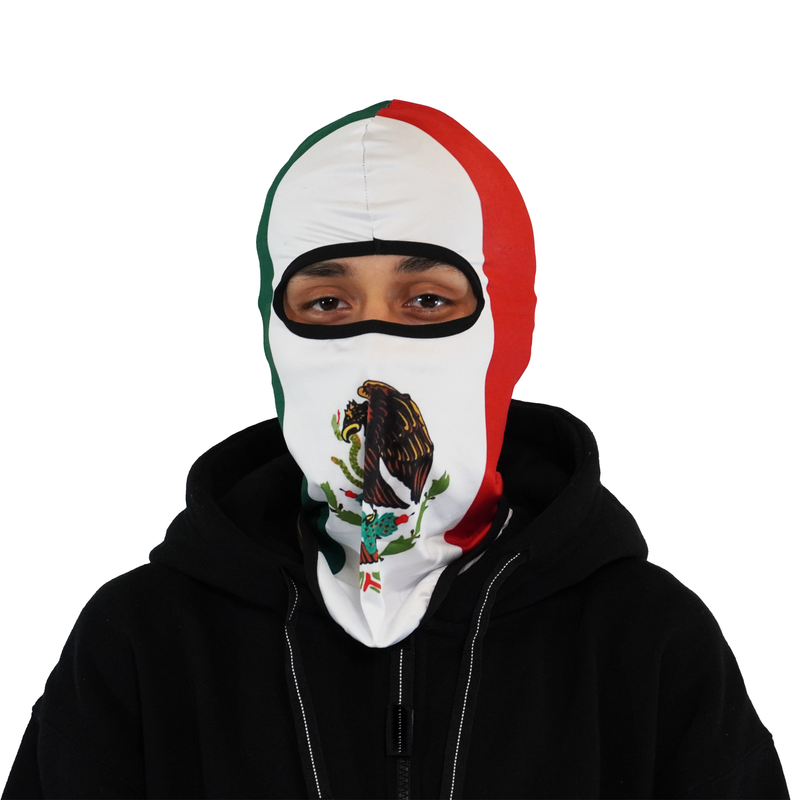 Mexico Flag Full Graphic Balaclava Ski mask