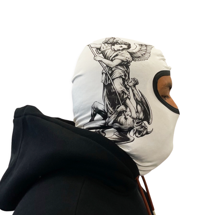 Archangel Michael Slaying Demon Full Graphic Balaclava Ski mask - GCBalaclavas