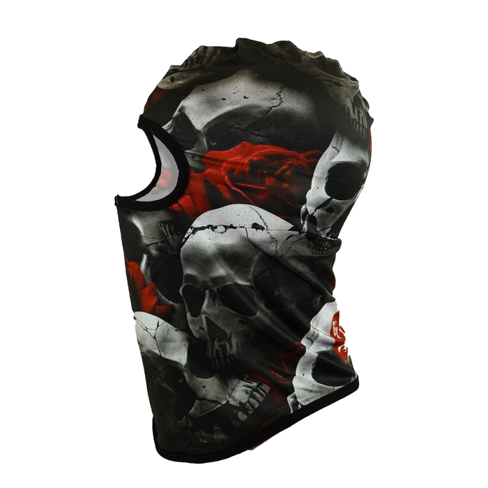 Skull and Roses Full Graphic Balaclava Ski mask - GCBalaclavas