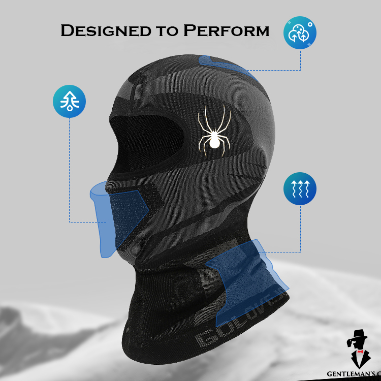 Spider Performance Signature Reflective Balaclava Ski mask - GCBalaclavas