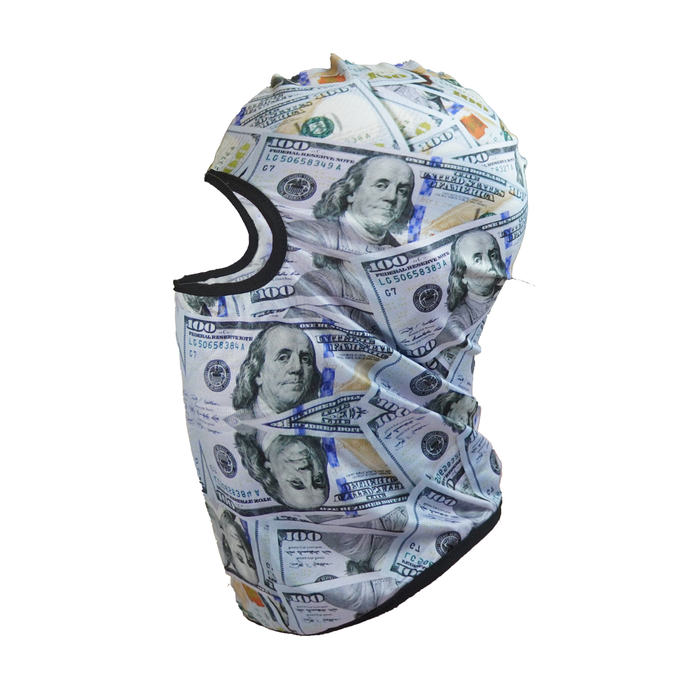 Benjamins' 100's Full Graphic Balaclava Ski mask - GCBalaclavas
