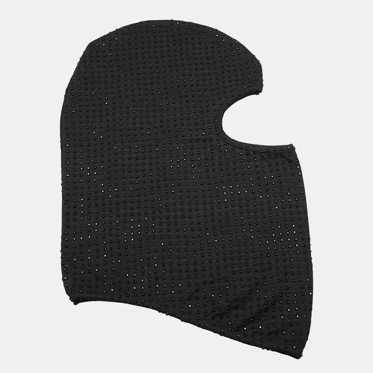 Black Heavy Rhinestone Gem Nylon Balaclava Ski mask - GCBalaclavas