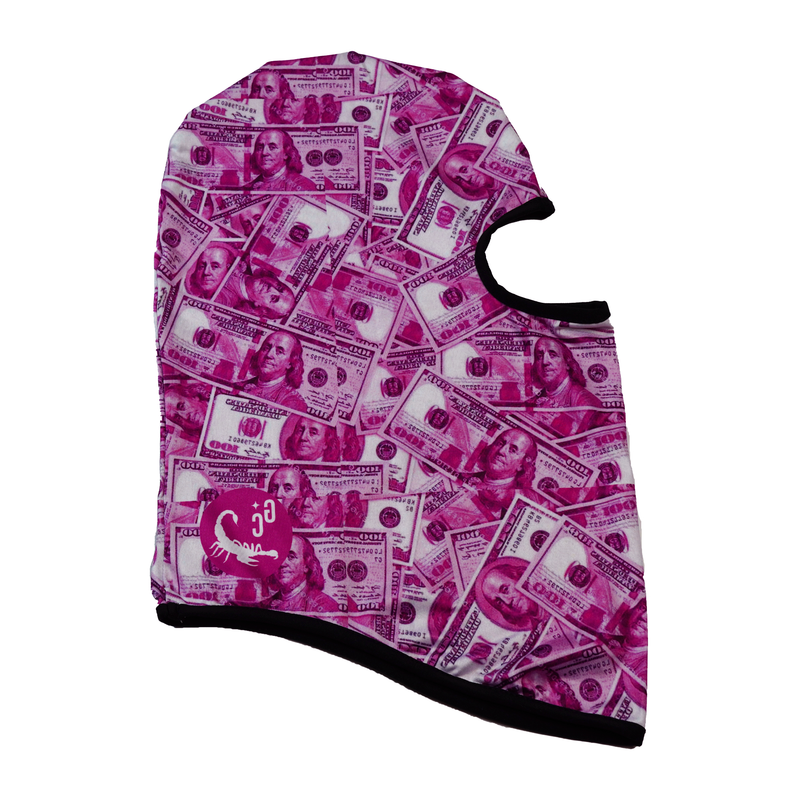 Benjamins' 100's Full Graphic Balaclava Ski mask