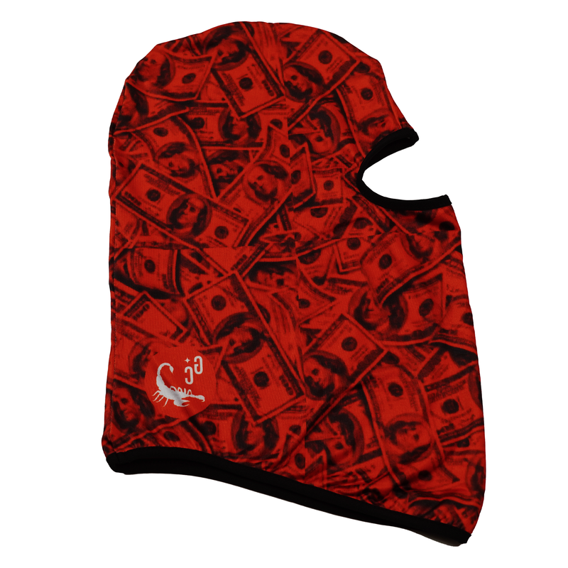 Benjamins' 100's Full Graphic Balaclava Ski mask