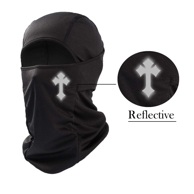 Reflective Cross Premium Lightweight Balaclava Ski mask - GCBalaclavas